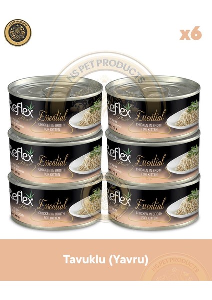 Plus Essential Yavru Kedi Tavuklu 6X70GR