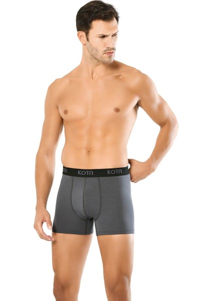 Iç Giyim Kota (6 Adet) Kalın Lastik Kemer Erkek Modal Boxer