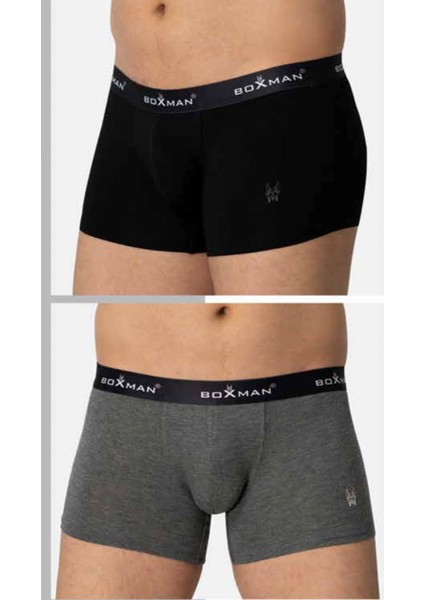 (3 Adet) Boxman Özel Modal Kumaş Kalın Lastikli Elite Boxer