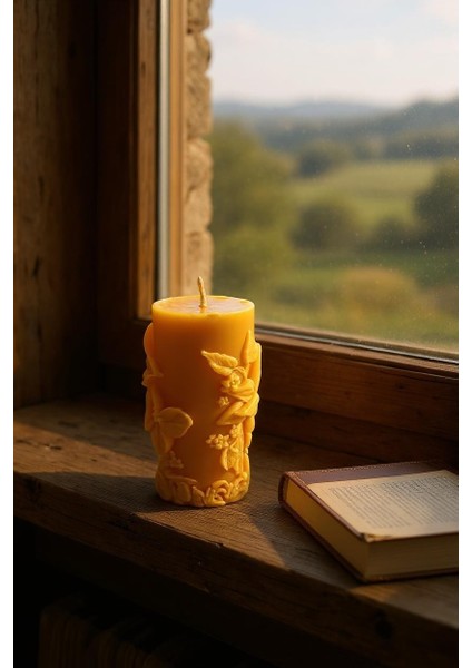 Hediyelik Kabartma Zambak Çiçeği Figürlü Doğal Balmumu Mum fiyatları