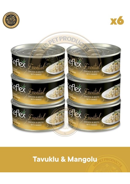 Plus Essential Kedi Mango&tavuk 6X70GR