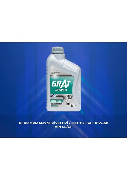 Motor Yağı 1 Litre 10W-60 Apı Sl/cf