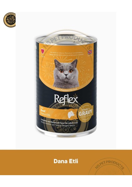 Plus Sos Içinde Et Parçacıklı Dana Etli Yetişkin Kedi Maması 3X400GR fiyatları