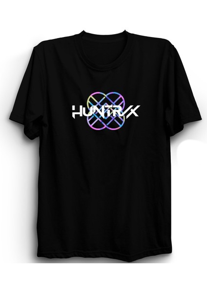 Huntrix, K-Pop Demon Hunters Logo Baskılı Unisex, %100 Pamuk Tişört