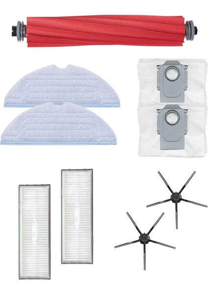 Roborock S7, S7 Plus,s7 Max V,s7 Maxv Ultra, S7 Pro Ultra Robot Süpürge Uyumlu 9'lu Yedek Parça Seti