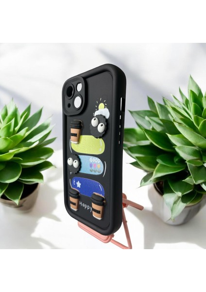 IPHONE 13! Kabartma Emojili Kaliteli Yumuşak Silikon Telefon Kılıfı fiyatları