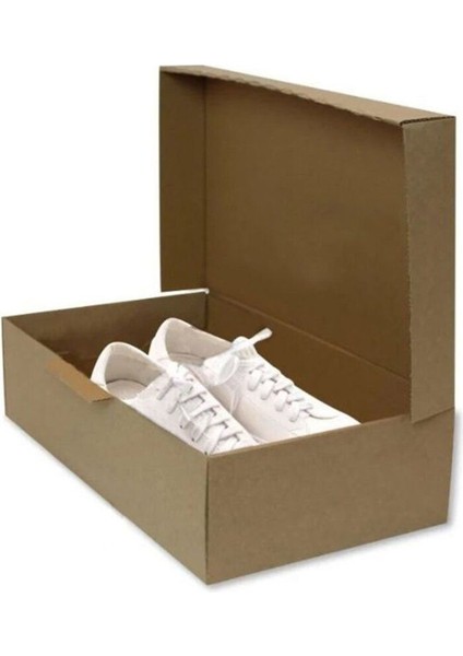 Esmer Kendinden Kapaklı Ayakkabı Kutusu 20X36X9 Cm, 10'lu Paket