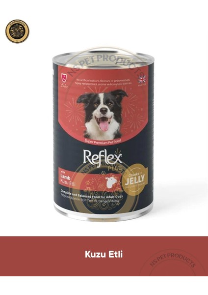 Plus Jöle Içinde Et Parçacıklı Kuzu Etli Yetişkin Köpek Maması 3X400GR fiyatları