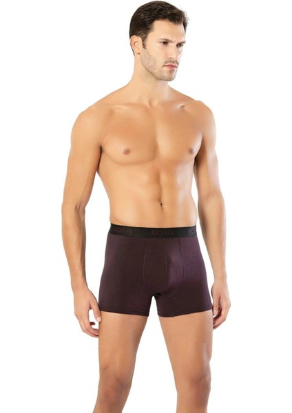 Iç Giyim Kota (6 Adet) Kalın Lastik Kemer Erkek Modal Boxer