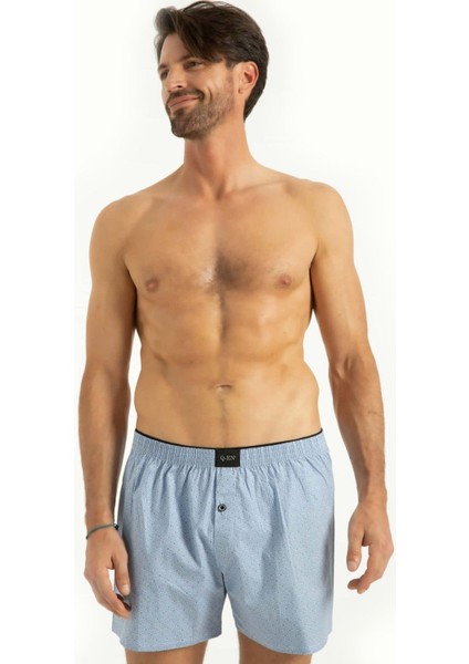 Iç Giyim Erkek Ilikli Tek Düğmeli Erkek Rahat Boxer (3 Adet)