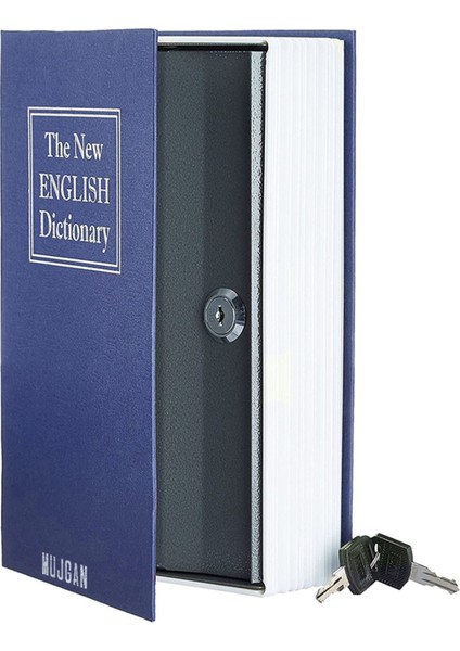 Lacivert Renkli Kitap Görünümlü Gizli Kasa, Güvenli Saklama Çözümü