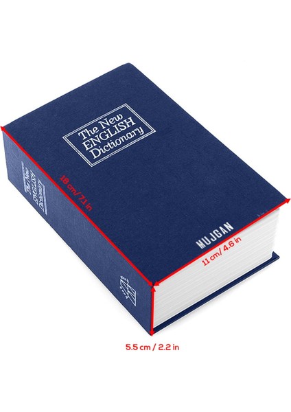 Lacivert Renkli Kitap Görünümlü Gizli Kasa, Güvenli Saklama Çözümü indirimleri