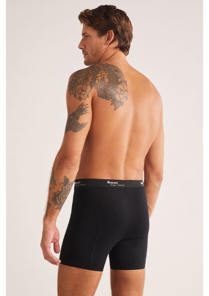 Iç Giyim ( 3 Adet) Kom Long Çift Düğmeli Uzun Erkek Boxer modelleri