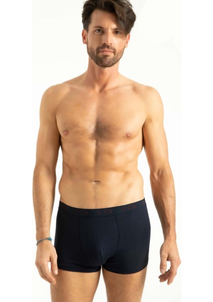 Iç Giyim Erkek Bambu Kumaş Geçme Ince Bel Boxer (3 Adet)