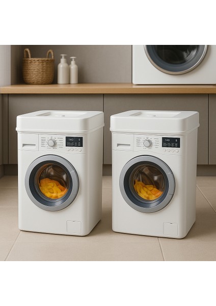 Deterjan Kutusu 3.5 Litre Kapasiteli Saklama Kutusu Banyo Düzenleyici 2 Adet