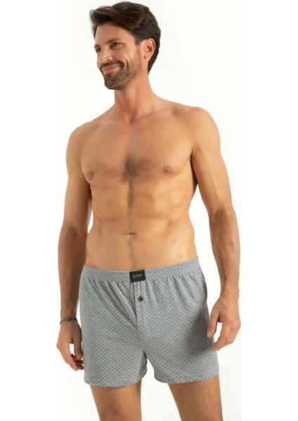 Iç Giyim Erkek Pamuk Kumaş Geçme Bel Baskılı Boxer (3 Adet)
