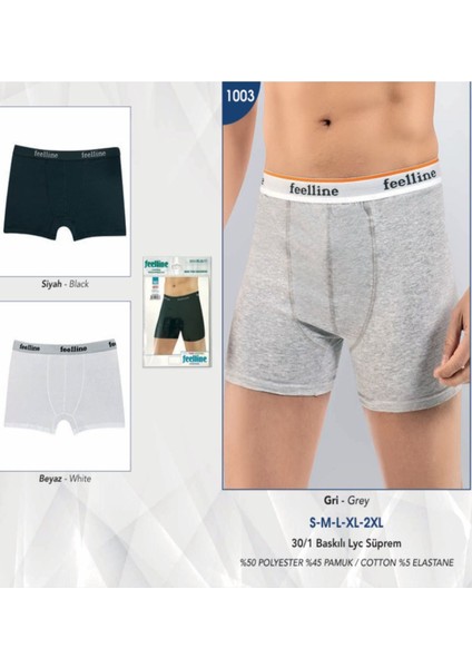 Iç Giyim Feelline 6 Adet Erkek Ekonomik Boxer