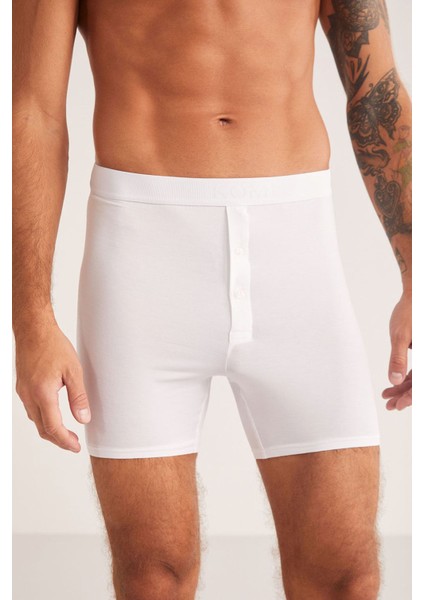 Iç Giyim ( 3 Adet) Kom Legend Çift Düğmeli Uzun Erkek Boxer fiyatları