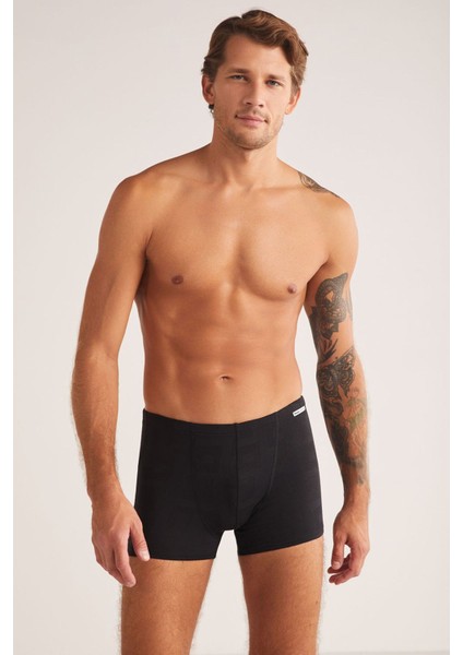 Iç Giyim Kom (4 Adet) Andrea Modal Jakar Desenli Erkek Boxer