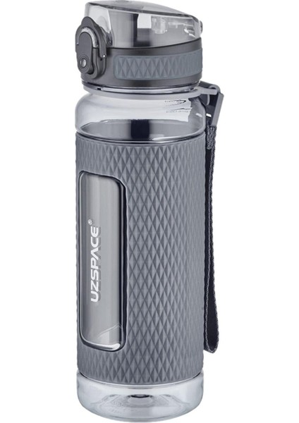 520ML Tritan Su Matara, Kaydırmaz Silikon Korumalı, Şık ve Dayanıklı Tasarım