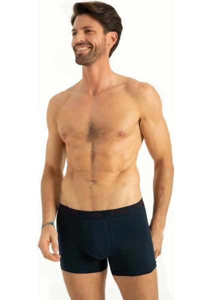 Iç Giyim 3'lü Paket Pamuk Kumaş Erkek Boxer(Siyah-Gri-Lacivert)