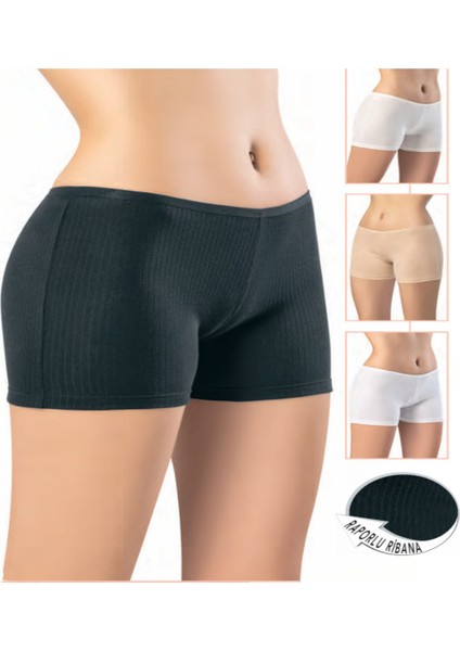 Iç Giyim Kota Raporlu Ribana Şort 6'lı Paket