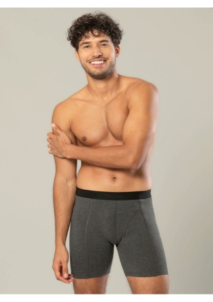 Iç Giyim Erdem Pamuk Elastan Erkek Diz Üsttü Uzun Boxer (3 Adet)