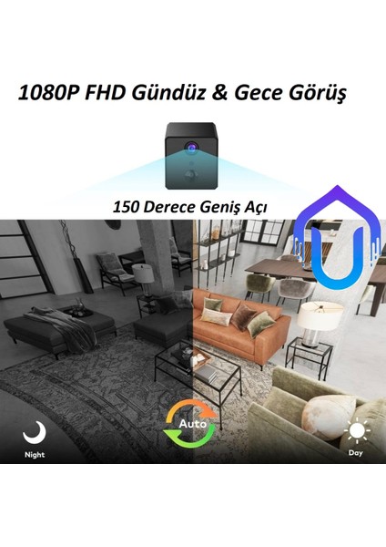Pır Sensörlü Mikro Şarjlı 1080P Full Hd Kamera - Hayalet Kızılötesi Gece Görüşlü 4GLI SIM KARTLI modelleri