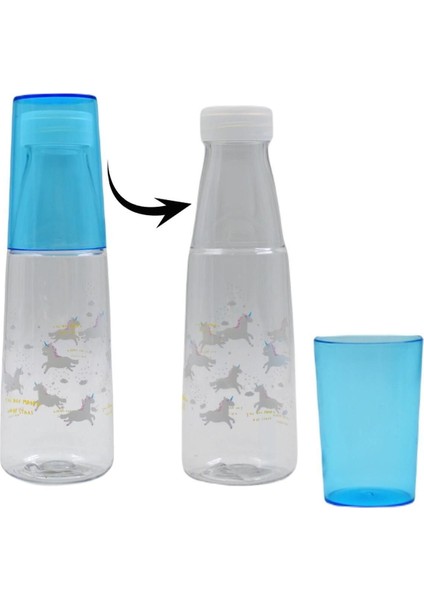 Renkli Desenli Kapaklı 600 ml Şişe, Dayanıklı ve Şık Tasarım indirimleri