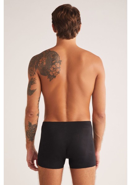 Iç Giyim Kom (4 Adet) Andrea Modal Jakar Desenli Erkek Boxer modelleri