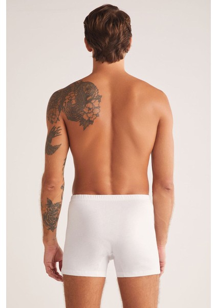 Iç Giyim Kom Ince Bel Davide Pamuklu Basic Erkek Boxer (4 Adet ) modelleri