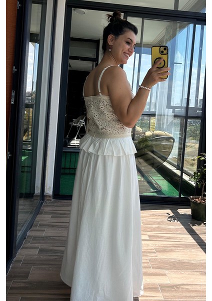 Askılı Keten Elbise fırsatları