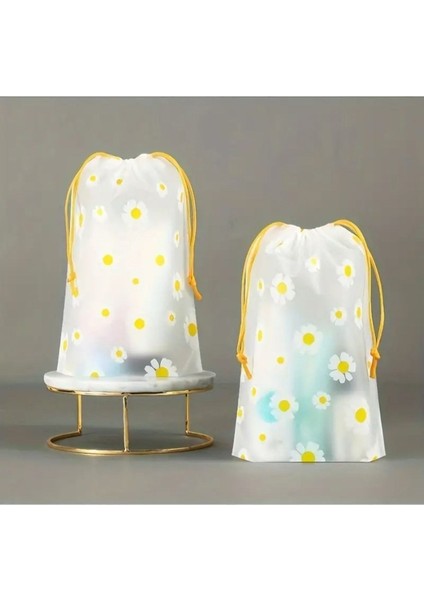 Turuncu Baskılı Su ve Toz Geçirmez Giysi Saklama Çantası Seti (2 Adet)