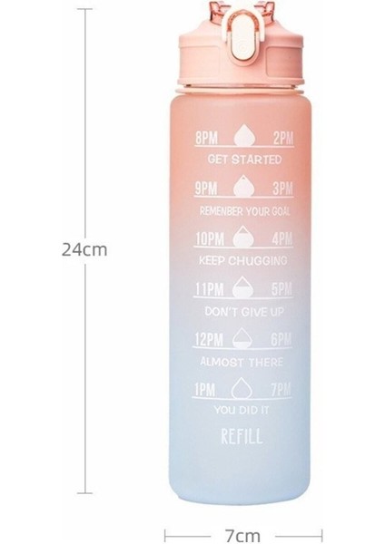 Pembe 900 ml Tritan Spor Su Şişesi, Motivasyonel, Bpa Içermeyen, Hafif ve Dayanıklı fiyatları