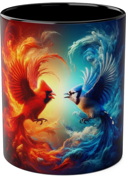 Anka Kuşu Temalı Baskılı Kupa Bardak