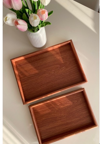 Akasya 2’li Dikdörtgen Tepsi / Sunum Tepsisi fırsatları