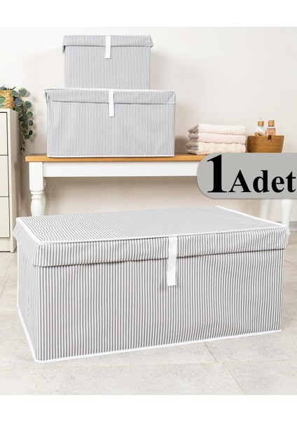 Çok Amaçlı Düzenleyici Kutu Mega Plus Gri 70X40X30CM