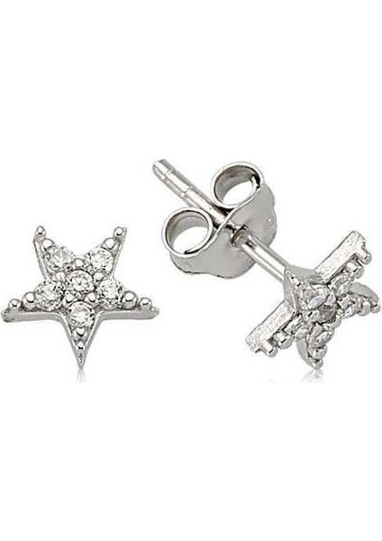 Mulvxeasy EASY02 925 Ayar Yıldız Çivili Küpe EA0490007 (8585) (Mulvix)