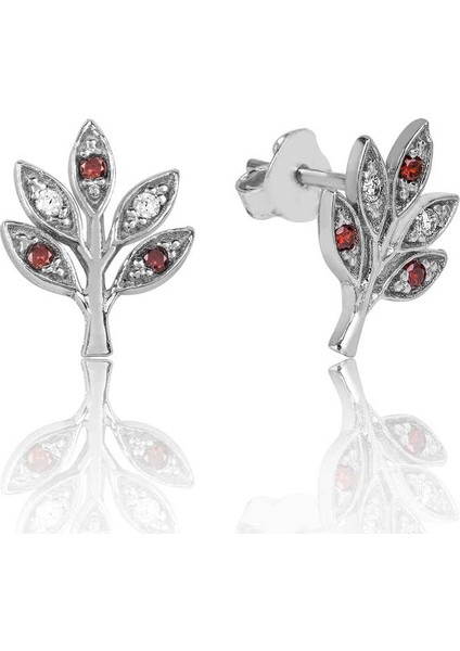 Mulvxeasy EASY02 925 Ayar Sevgi Dalı Çivili Küpe EA1160104 (8585) (Mulvix)