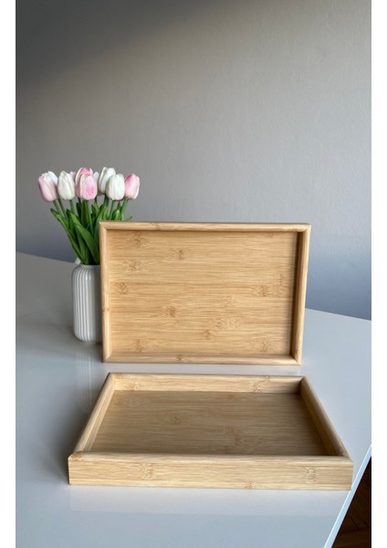 Bambu 2'li Dikdörtgen Tepsi / Sunum Tepsisi modelleri