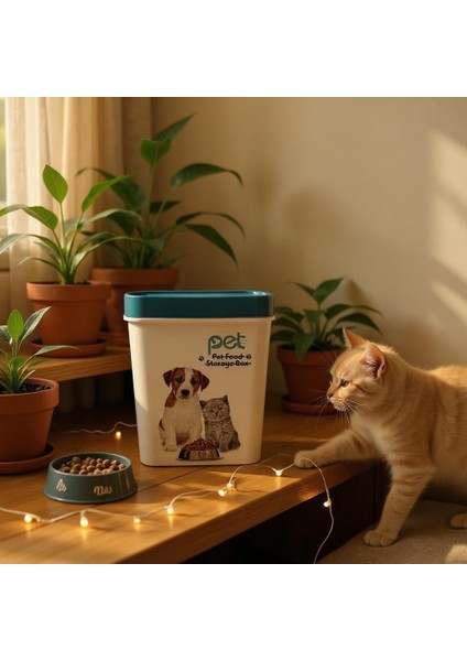 Kedi Köpek Mama Kutusu Mavi Kapak 1 Adet fiyatları