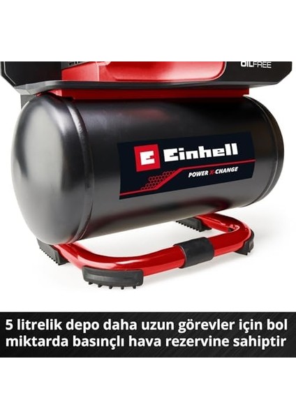 Akülü Kompresör Te-Ac 18/75 Li Of-Solo Power X-Change (18 V, Maks. 8 Bar, 5 L Tank, 75 L/dakika Emiş Kapasitesi, 2x Basıç Göstergesi) fiyatları
