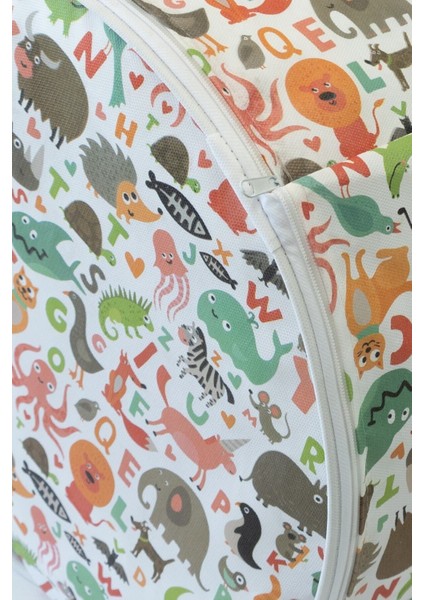 45X50CM Çok Amaçlı Silindir Düzenleyici, Kirli, Oyuncak, Sepet, Çocuk, Sevimli, Desenli fırsatları