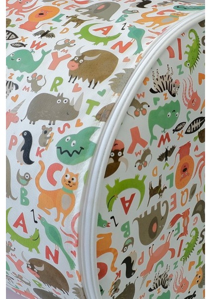 45X50CM Çok Amaçlı Silindir Düzenleyici, Kirli, Oyuncak, Sepet, Çocuk, Sevimli, Desenli indirimleri