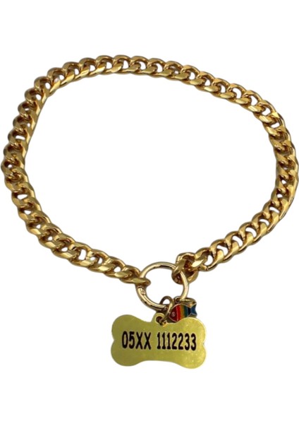 Isimli Köpek Tasması- Köpek Zincir - Paslanmaz Çelik Köpek Kolyesi - Köpek Kolye - Orta ve Büyük Irk fiyatları