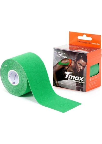 Yeşil Kinesio Bantı 5m x 5cm, Esnek ve Rahat Destek Sağlar
