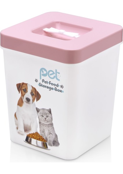 Kedi Köpek Mama Kutusu Pembe Kapak 1 Adet fiyatları