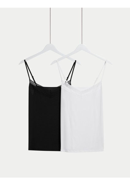 2'li Dantel Detaylı Atlet Seti indirimleri