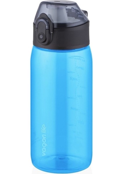 450ML Mini Boy Şeffaf Tritan Su Matara, Rahat Içim, Mavi Renk