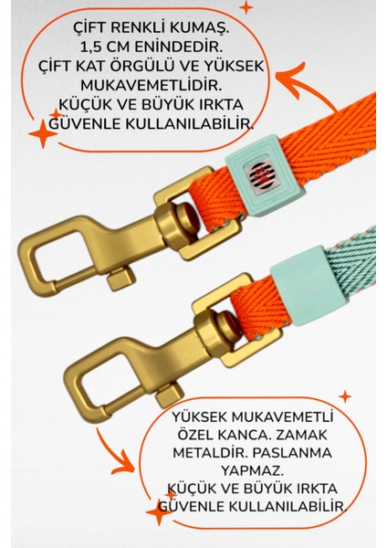 Ikili (Çift) Köpek Gezdirme Tasması ve Sevk Kayışı Set Ayarlanabilir fırsatları